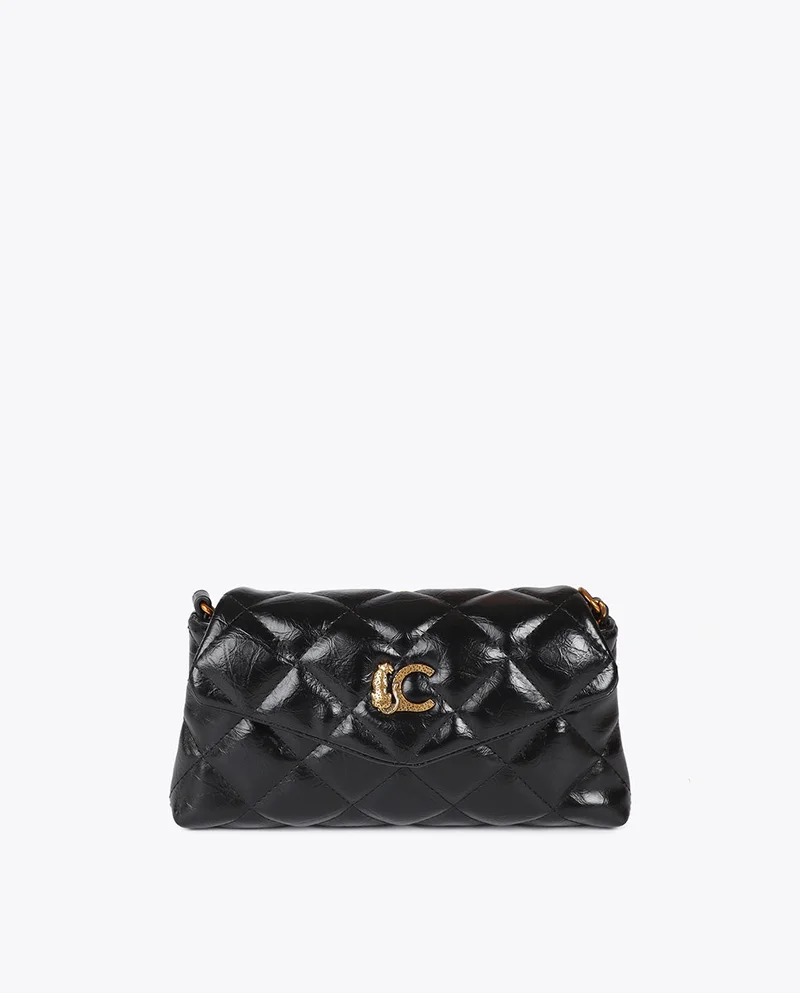 لولا كساديمونت Mini Quilted Crossbody Bag with LC Leopard Logo